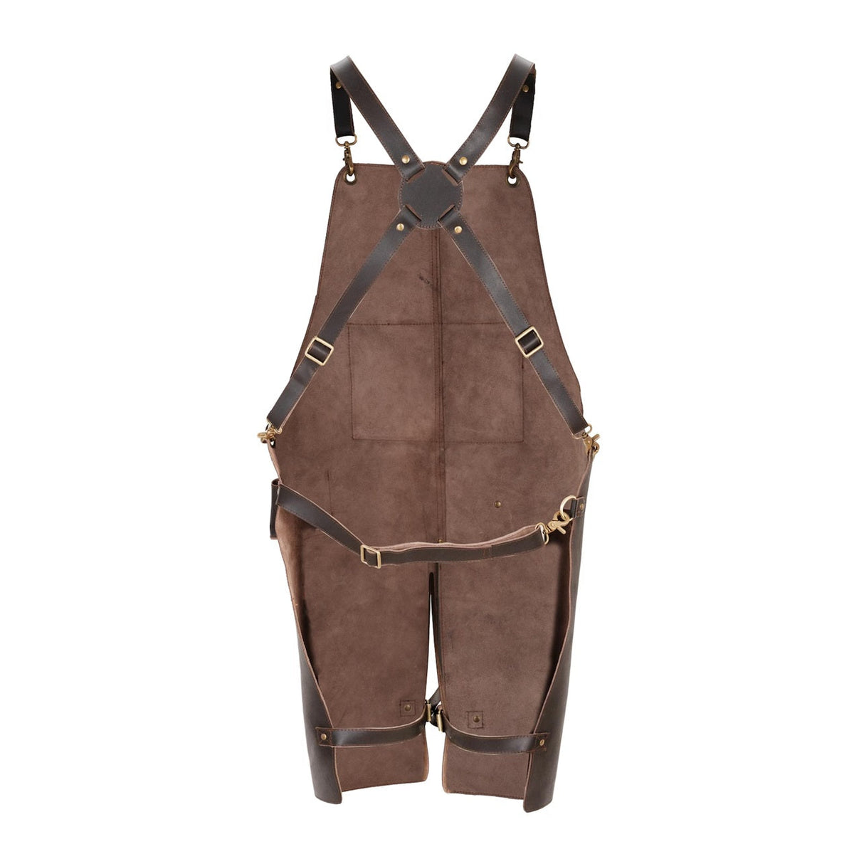 The Devon Green Split Leg Canvas Apron