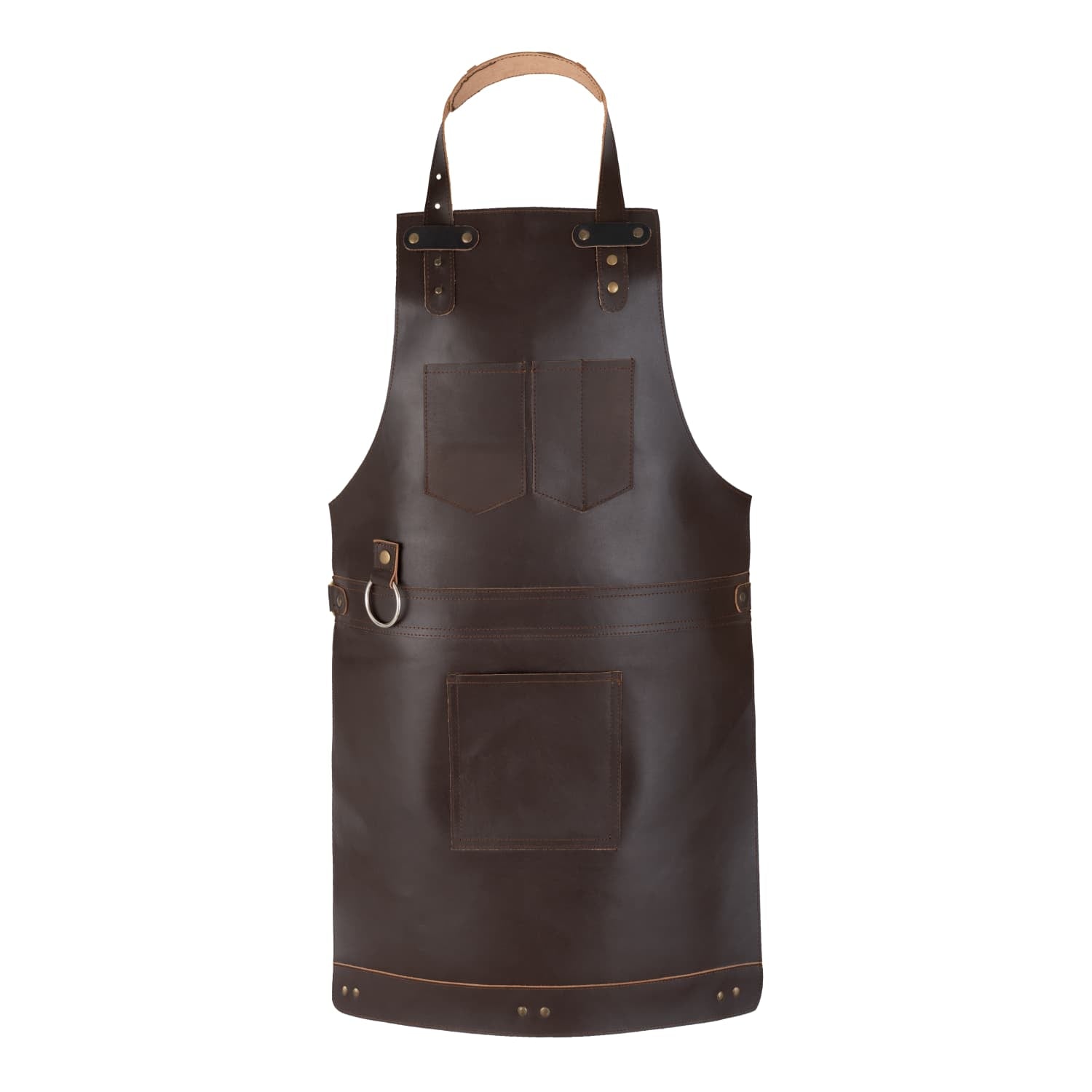 The Bristol Chocolate Brown Full Grain Kids Leather Apron