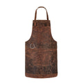 Dark Brown Crazy Horse Pull up Leather apron