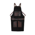 The City of London Canvas Apron with Zip Leather pocket