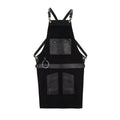 The Devon Canvas Apron with Zip Leather pocket