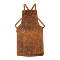 Tan Brown Crazy Horse Pull up Crossbody Leather apron