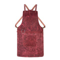 Pink Rose Crazy Horse Pull up Crossbody Leather apron