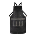 The Berkshire Black Leather Stud Apron