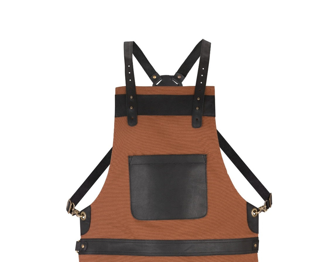The Derbyshire Canvas Crossbody BBQ Apron