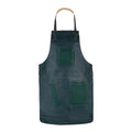 The City of London Leather Apron with handmade stitching on Leather pockets