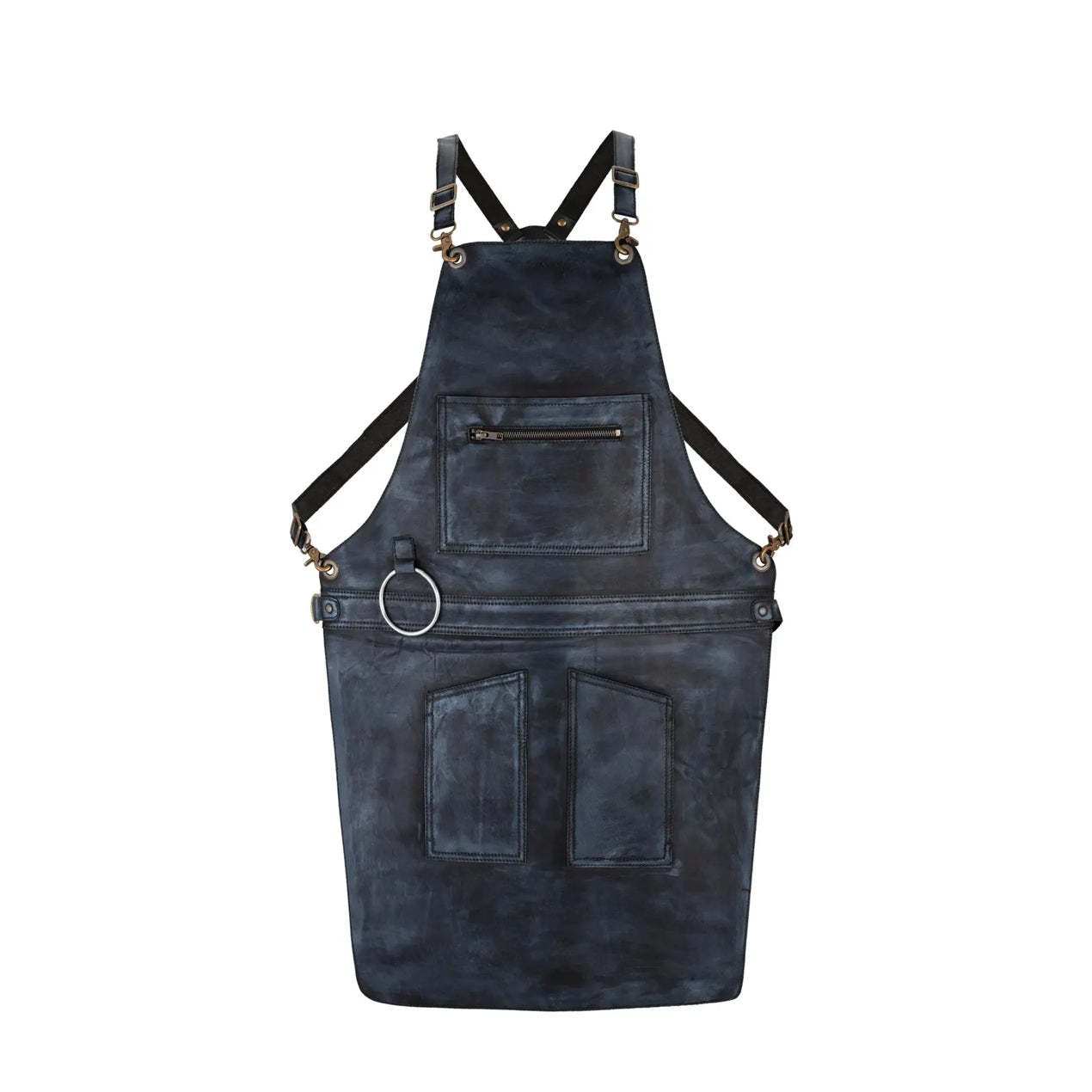 The City of London Full Grain Leather Apron with Zip