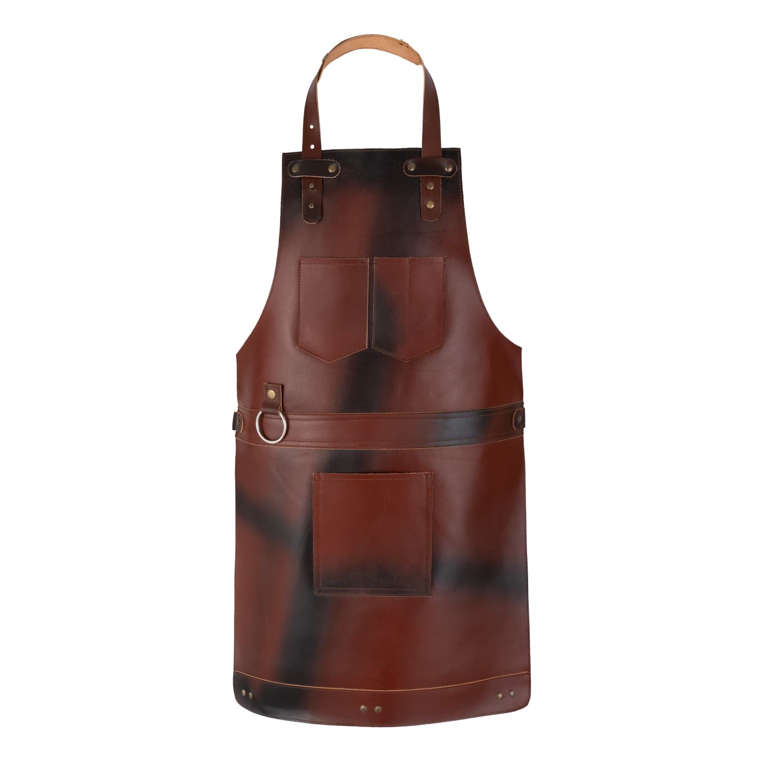 The Bristol Dark Brown Full Grain Kids Leather Apron