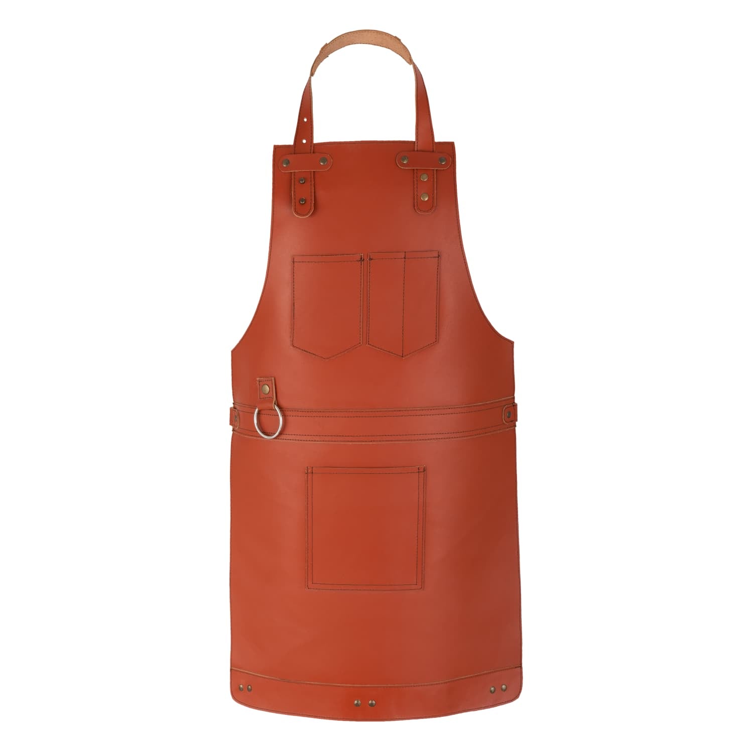 The Bristol Tan Brown Full Grain Kids Leather Apron