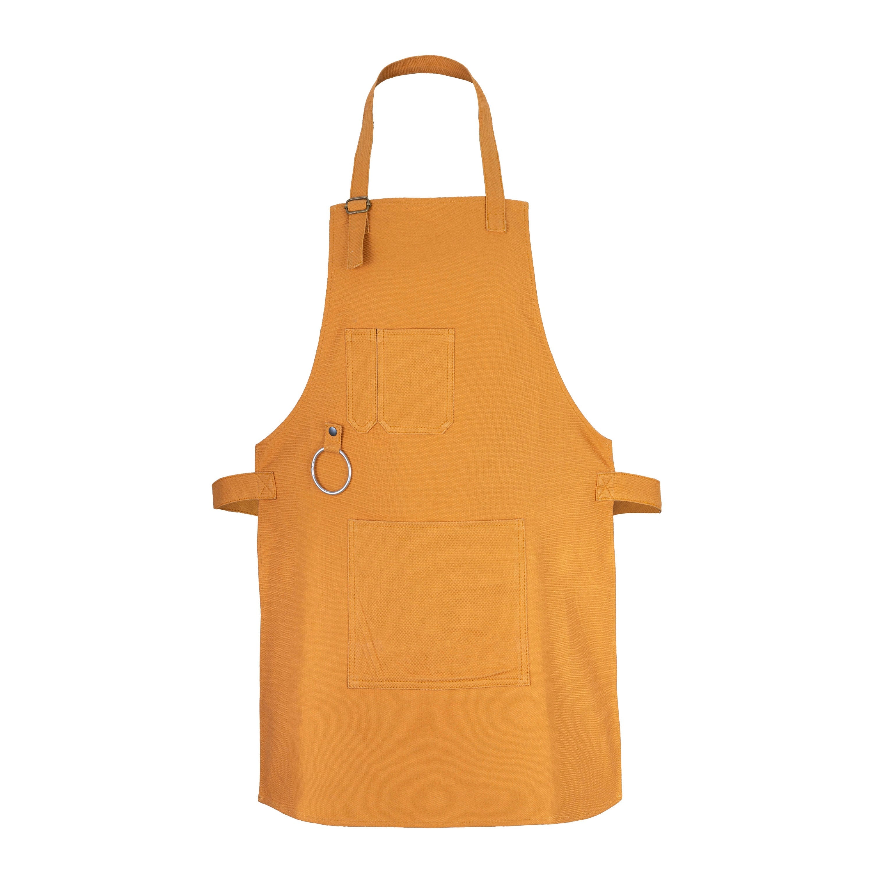 Tyne and Wear Washable Mustard Canvas apron with adjustable neck strap