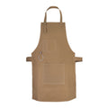 The Merseyside Washable Brown Canvas apron with adjustable neck strap
