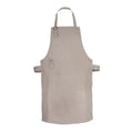 The Dorset Washable Silver Canvas apron with adjustable neck strap