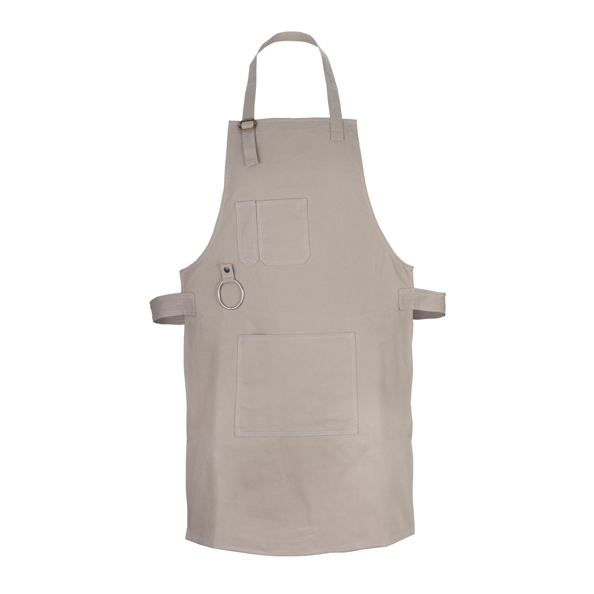 The Dorset Washable Silver Canvas apron with adjustable neck strap